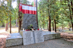 Cmentarz wojenny znajdujący się w pobliżu drogi Borne Sulinowo - Krągi