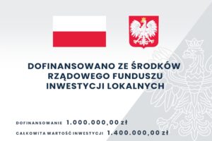Tablica informacyjna inwestycji -Budowa i wyposażenie świetlicy wiejskiej w popegeerowskiej m. Jeleń