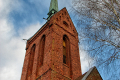 Wieża kościoła w Juchowie.