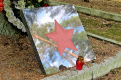 Cmentarz wojenny - mogiła radzieckiego żołnierza