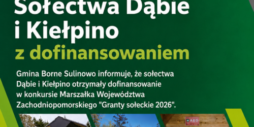 Dwa Granty sołeckie dla Gminy Borne Sulinowo